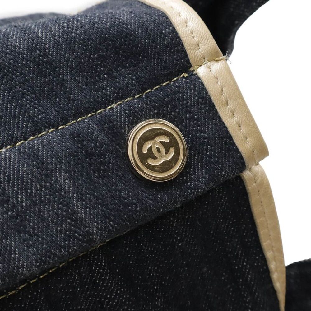 Chanel Denim Coco Mark Tote Bag - Picture 5 of 9